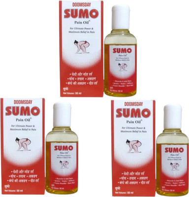 DOOMSDAY SU-MO PAIN RELIEF OIL FOR BEST JOINT PAIN RELIEF OIL PACK OF 3 Liquid(3 x 50 ml)