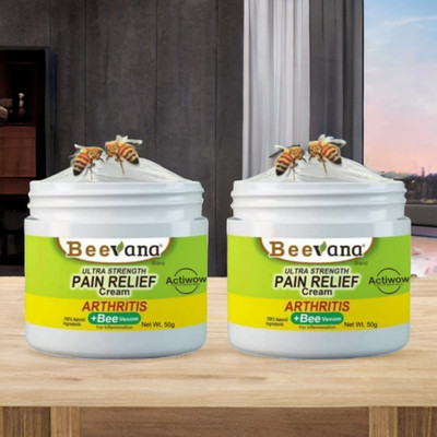 ACTIWOW BeeVana Muscle Recovery for Post-Workout Soreness Pack of 2 Cream(2 x 25 g)