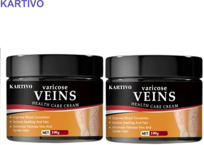 KARTIVO Varicose Veins Cream Pack of 2 – Herbal Recovery Cream Cream(2 x 100 g)