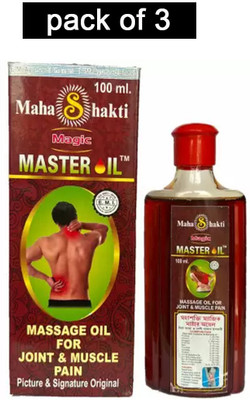 vitaherbal Ayurvedic Mahashakti magic master oil for joint & muscle Pain pack of 3 Liquid(3 x 100 g)