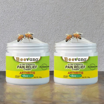 ACTIWOW BeeVana Pain Relief Cream for Chronic Discomfort Pack of 2 Cream(2 x 25 g)