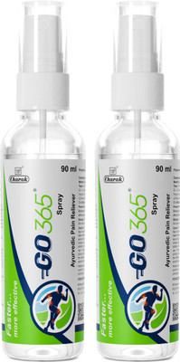 GO365 Spray -Ayurvedic Pain Reliever pack of 2 Spray(180 ml)