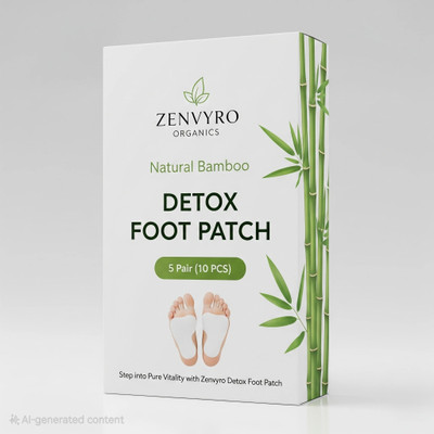 ZENVYRO Premium Detox Foot Patches, Cleansing Toxin Remover For Pain & Stress Relief Plaster & Patch(10 x 1 Patches)
