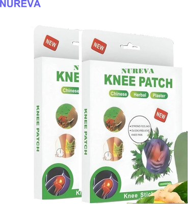 nureva Herbal Knee Patch for Swelling - Pack of 2 Plaster & Patch(2 x 10 Patches)