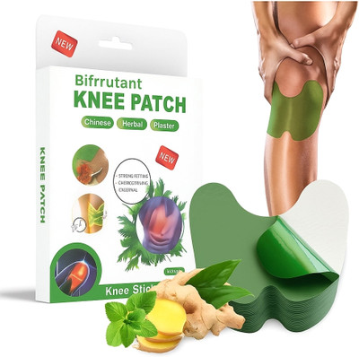 BIFRRUTANT herbal knee patch soothing ayurvedic patch for weak stiff knees Plaster & Patch(10 Patches)