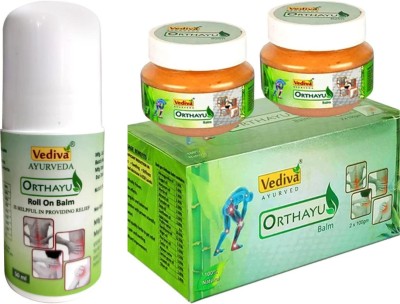 VEDIVA Orthayu Pain Relief Balm For Head Ache, Body, Joint & Muscle Pain Balm(3 x 83.33 g)