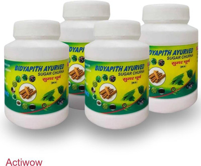 ACTIWOW Bidyapith Sugar Powder for Enhancing Insulin Sensitivity Pack of 4 Powder(4 x 100 g)