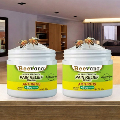 Bee Venom Joint & Muscle Pain Relief Cream Pack of 2 Cream(2 x 50 g)