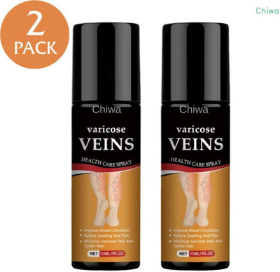 CHIWA Herbal Varicose Veins Spray Herbal Refreshment Spray For Instant Comfort Liquid(2 x 100 ml)
