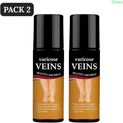 CHIWA varicose vein spray quick soothing oil promotes swelling free steps Spray(2 x 100 ml)