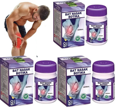 BAT NASAK BOTIKA TABLET FOR ALL KIND OF BODY PAIN RELIEF PACK OF 3 Tablets(3 x 60 Units)