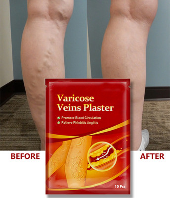 ODDEVEN Intensive Vein Support Patch – Herbal Plaster for Leg Pain Plaster & Patch(10 x 10 g)