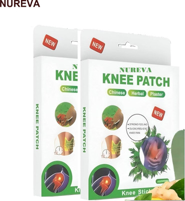 nureva Effective Herbal Knee Support Patch - Pack of 2 Plaster & Patch(2 x 10 Patches)