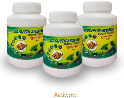 ACTIWOW Bidyapith Sugar Powder for Blood Sugar Stability Pack of 3 D03 Powder(3 x 100 g)