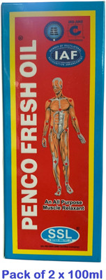 Homopathic SSL Penco Fresh Oil for Muscular Pain Liquid(2 x 100 ml)