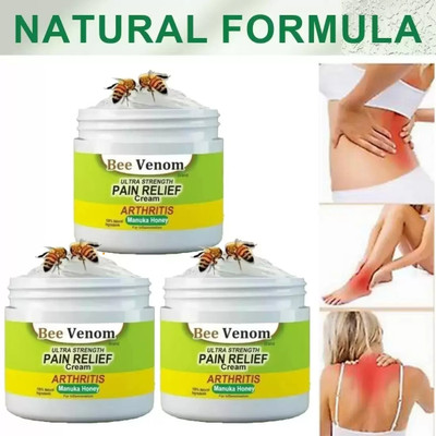 Kenkoderm BEE VENOM BODY PAIN RELIEF Cream(3 x 50 g)