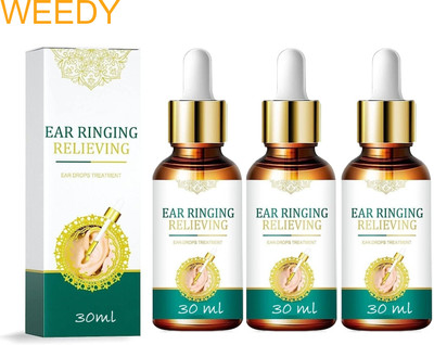 WEEDY Ear Pain Relief Drops – Herbal Serum (3 Pack) Liquid(3 x 30 ml)