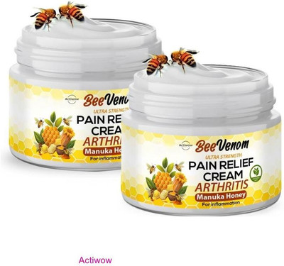 ACTIWOW Bee Venom Honey Pain Relief Shoulders And Inflammation Cream Cream(2 x 50 g)