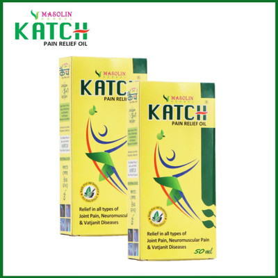 Masolin Herbal Katch Ayurvedic Joint Pain Oil 50ml - Pack of 2 Liquid(2 x 50 ml)