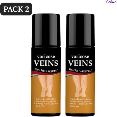 CHIWA varicose vein spray secure instant blend restores energy naturally Spray(2 x 100 ml)