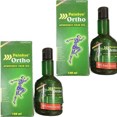 DOOMSDAY PAIN BYE ORTHO OIL FOR FASTEST PAIN RELIEF PACK OF - 2 Liquid(2 x 120 ml)