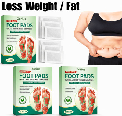 Zorius Herbal Detox Weight Loss Foot Pad Night Patch for Foot Care Plaster & Patch(10 x 1 Patches)