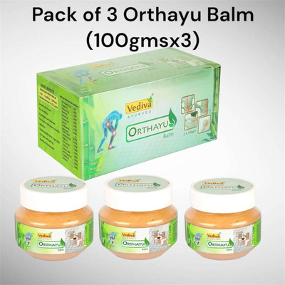Orthayu body pain relief balm PO3, Instant pain relief balm Balm(3 x 100 g)