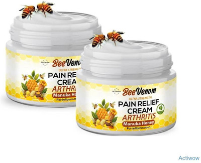 ACTIWOW Bee Venom Honey Pain Relief Elbows And Rheumatic Pain Cream Cream(2 x 50 g)