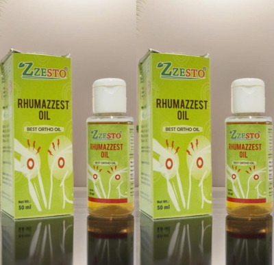 Zesto RHUMAZZEST body pain relief best oil 50 ml 2pc Liquid(2 x 25 ml)