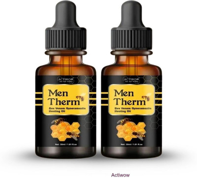 ACTIWOW Men Therm Bee Venom Heating Oil for Park Workout Recovery Liquid(2 x 15 ml)