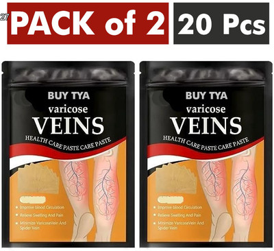 Buy TYA Varicose Veins Patches for Instant Leg Pain Recovery, Pack of 2 Plaster & Patch(2 x 100 g)