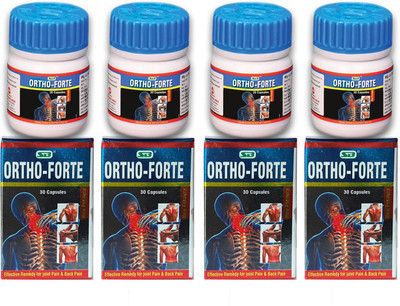 JRA Cure Ortho-forte Capsules 30 capsule in each pack (pack of 4) Tablets(4 x 30 Units)
