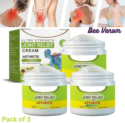 Bee Venom O New Version of Pain Relief Cream | Bone Joint Pain Cream(3 x 100 g)