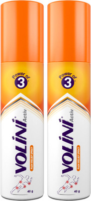 Volini Activ Pain Relief Spray  (2 X 40 G) For Rs. 106 @ 37 %