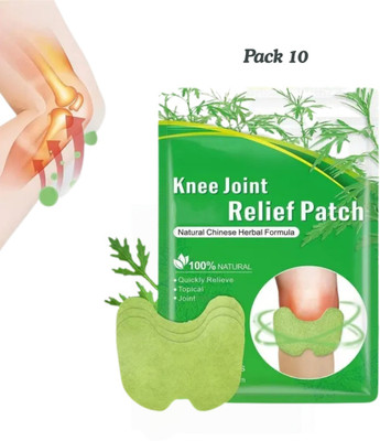 PHIZLLER Senior-Friendly Desi Natural Knee Pain Relief Patch – Trusted knee care patch Plaster & Patch(10 Patches)