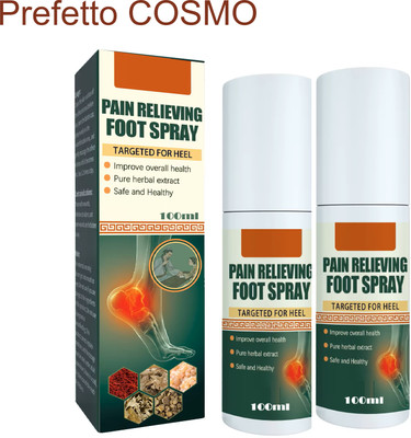 Prefetto COSMO Foot Spray (Pack of 2) – Soothing Relief for Foot Pain Liquid(2 x 100 ml)