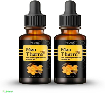 ACTIWOW Men Therm Bee Venom Heating Oil for Men’s Lower Limb Relief Liquid(2 x 15 ml)