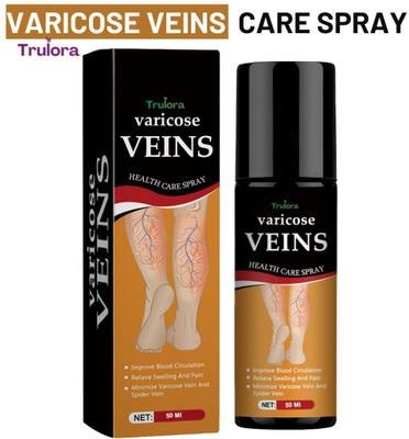 Trulora vericose vein spray natural care for calming tired throbbing veins Liquid(2 x 25 ml)