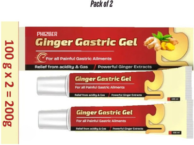 PHIZLLER Ginger gastric gel targets pain and all gastric digestion issues Gel(2 x 100 ml)