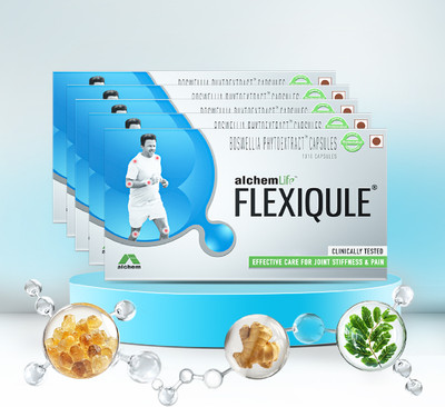 FlexiQule Joint Pain & Stiffness Relief | Natural Care | Pack of 5 Capsules(5 x 1 Units)