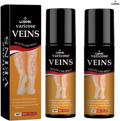 LORSHEL vericose vein spray calming formula for varicose circulation problems Liquid(2 x 50 ml)