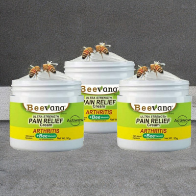 ACTIWOW BeeVenom Fast-Acting Pain Relief for Sore Legs & Joints Pack of 3 Cream(3 x 16.67 g)