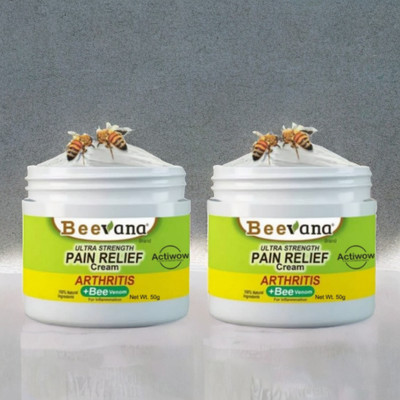 ACTIWOW BeeVana Natural Relief for Stiffness & Pain Pack of 2 Cream(2 x 25 g)
