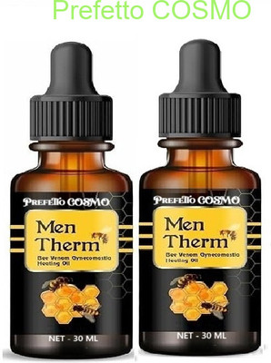 Prefetto COSMO Bee Venom Heating Oil for Men – Fast Relief Formula Liquid(2 x 30 ml)