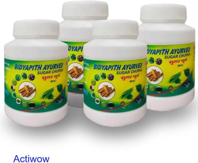 ACTIWOW Bidyapith Sugar Powder for Maintaining Healthy Insulin Levels Pack of 4 Powder(4 x 100 g)