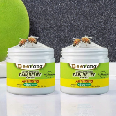 ACTIWOW BeeVana Fast Pain Relief for Muscle Aches & Stiffness Pack of 2 Cream(2 x 25 g)