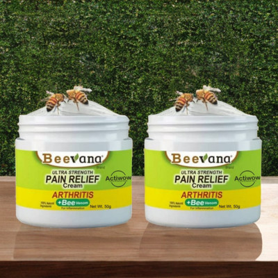 ACTIWOW BeeVana Quick Relief for Stiff & Painful Back Pack of 2 Cream(2 x 25 g)
