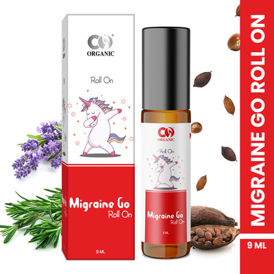 CO Organic Migraine Go Roll On For Relief From Migraine & General Head Aches Liquid(9 ml)