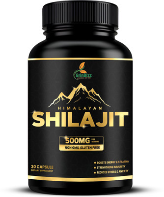 grinbizz Himalayan Shilajit Capsule Helps in Boosting Stamina, Immunity/Instant Energy Capsules(110 g)