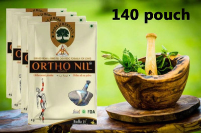 MUKHTI CARE Ayurvedic Babajiherbal Ayurveda Ortho Nil (Pack of 140) Powder(140 x 1 Units)